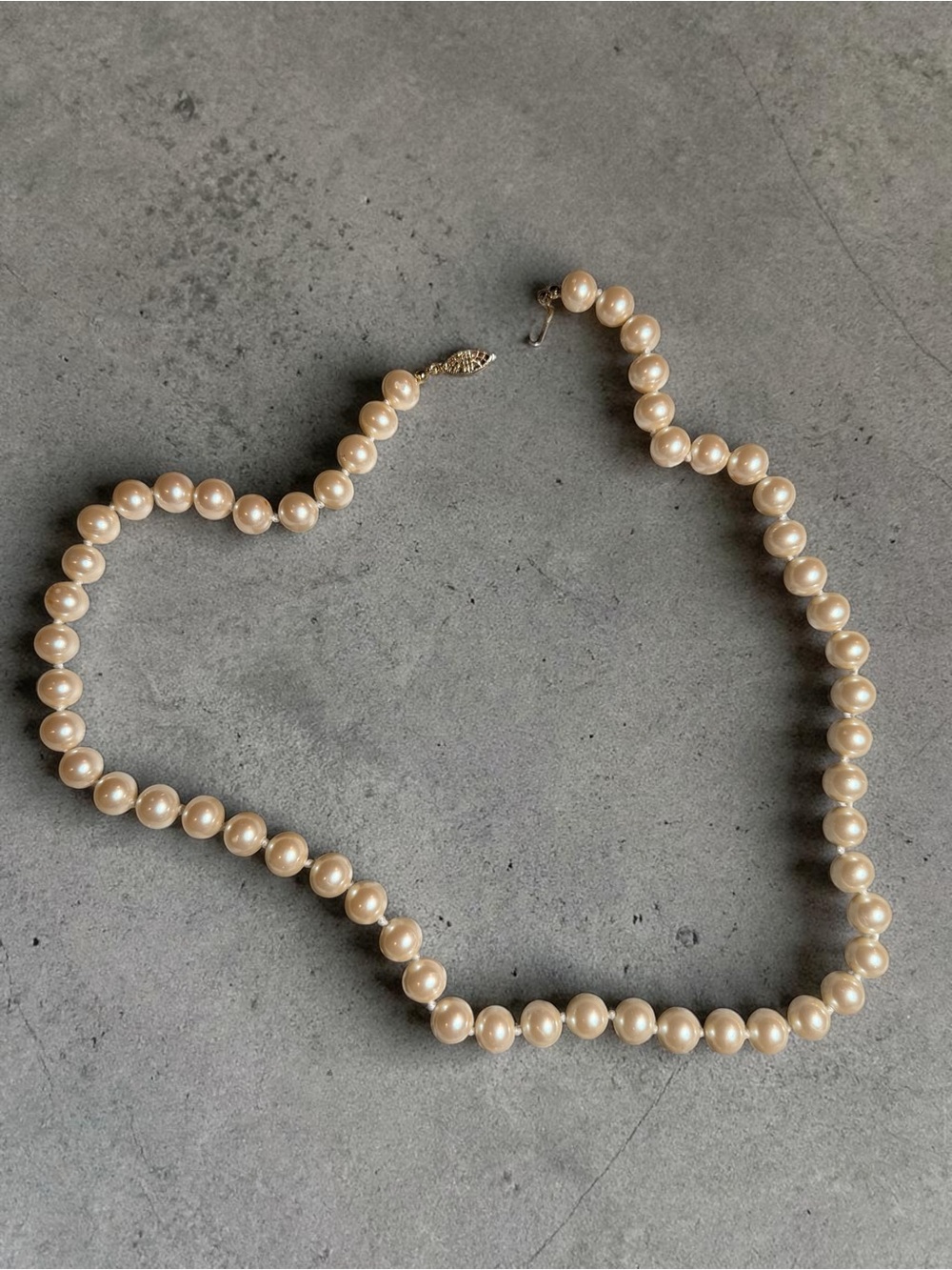 Classic Cream Pearl Strand Necklace - Elegant Women's Jewelry